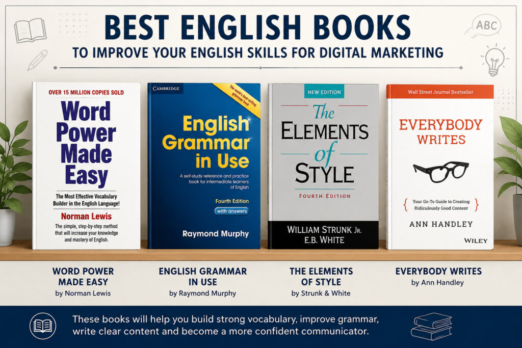 best books for english improvment for marketing skills